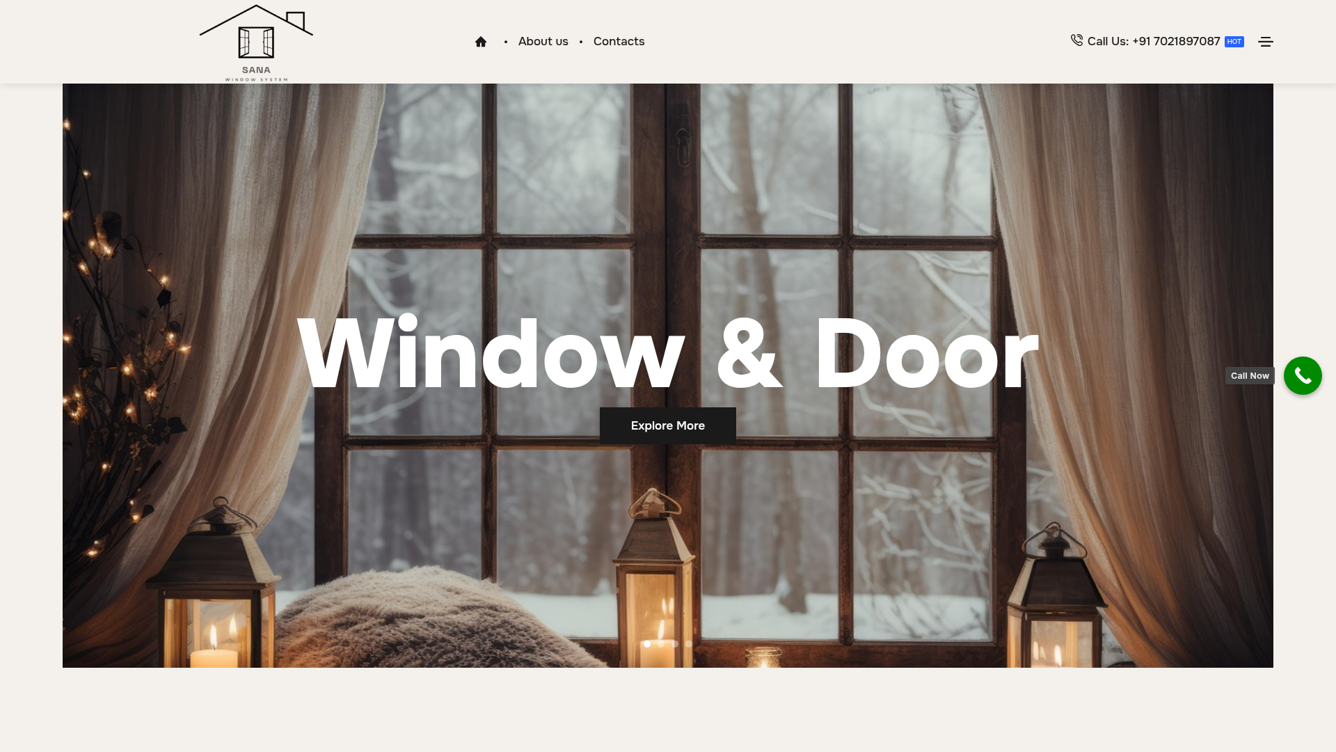 SANA WINDOW SYSTEM — client website project by SHAMIX DIGITAL GROWTH
